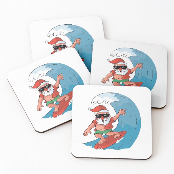 Item preview, Santa Surfing Christmas  designed and sold by OnepixArt.