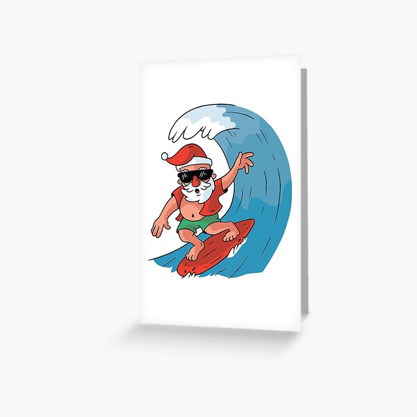 Item preview, Santa Surfing Christmas  designed and sold by OnepixArt.