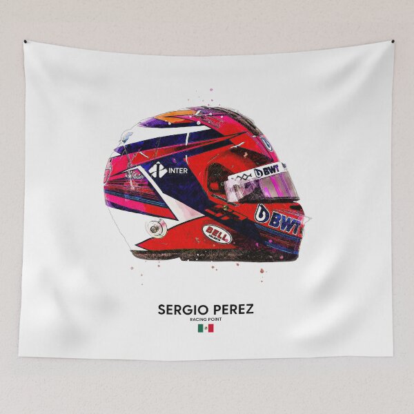Item preview, F1 2020 Sergio Perez Racing Point Crash Helmet designed and sold by d25bev.