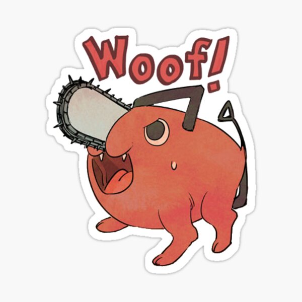 Pochita- Woof! Sticker