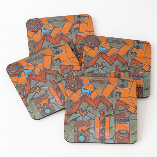 Item preview, Things to Come- colorful, unique southwest petroglyph design designed and sold by Knndydesertart.