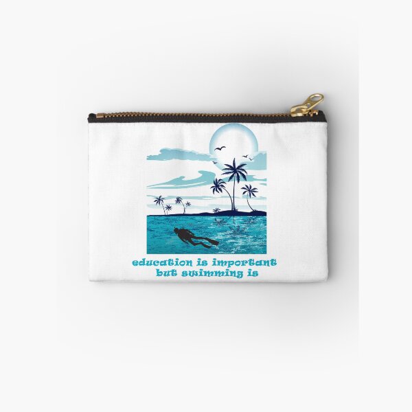 Item preview, education is important but swimming is importanter designed and sold by ishako online.
