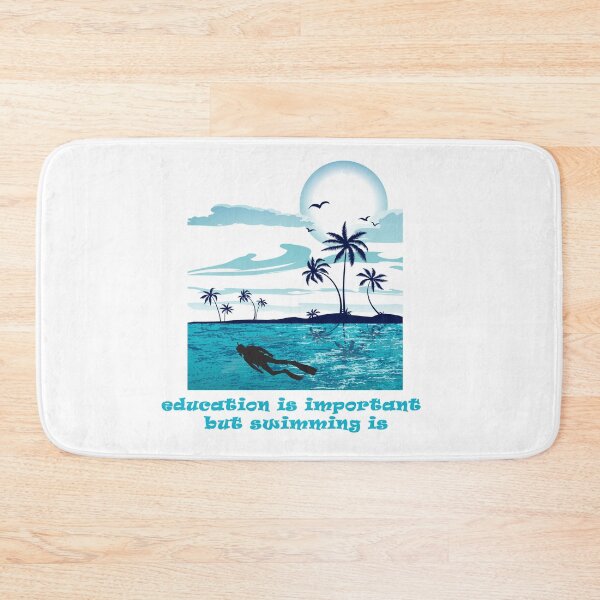 Item preview, education is important but swimming is importanter designed and sold by ishako online.
