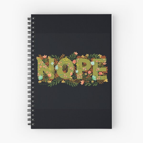 Item preview, NOPE (ochre) designed and sold by mightypigeon.