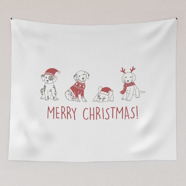 Item preview, Merry Christmas Puppies  designed and sold by jamiemaher15.