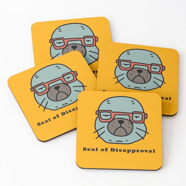 Item preview, Seal of Disapproval amazing grumpy smart seal funny design  designed and sold by thebaronart.