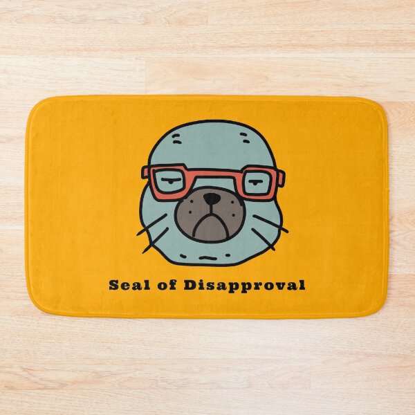Item preview, Seal of Disapproval amazing grumpy smart seal funny design  designed and sold by thebaronart.