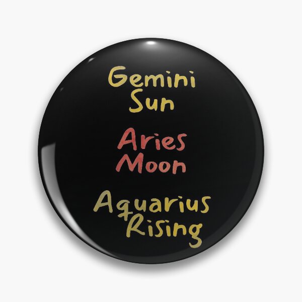 Item preview, Gemini Sun Aries Moon Aquarius Rising Text designed and sold by leomooncreates.