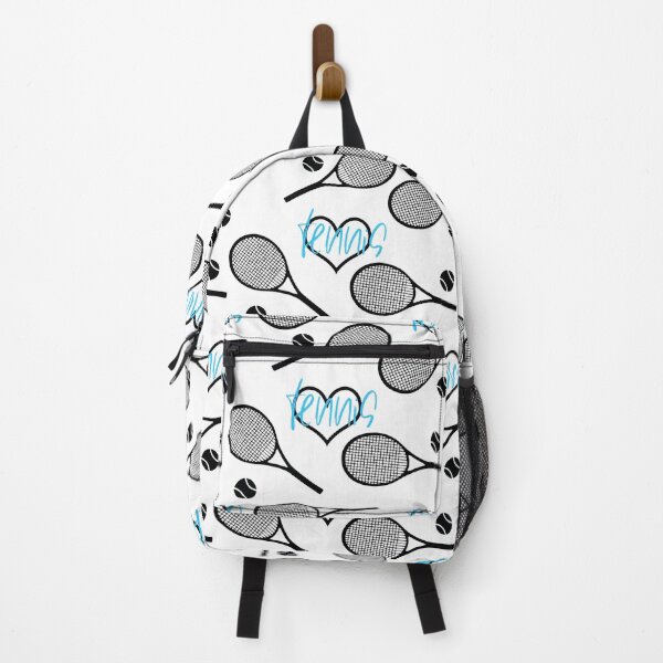 Item preview, Tennis pattern with rackets and tennis balls on white bg. designed and sold by EvieWoj.