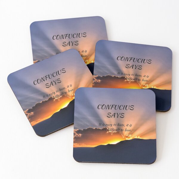 Item preview, Confucius Says Love and Hate designed and sold by starshiporion.
