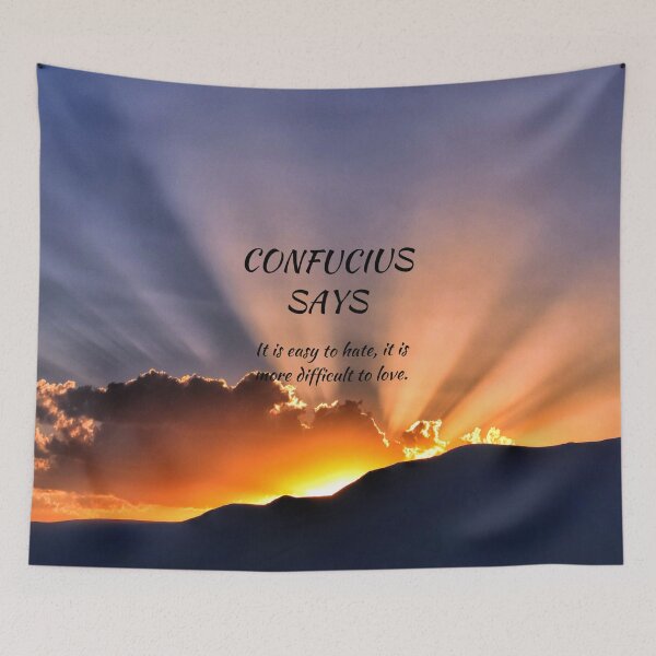 Item preview, Confucius Says Love and Hate designed and sold by starshiporion.