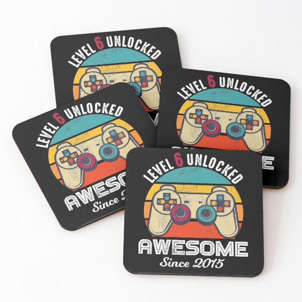 Item preview, Level 6 Unlocked Birthday Awesome Since 2015 designed and sold by RandomStuffShop.
