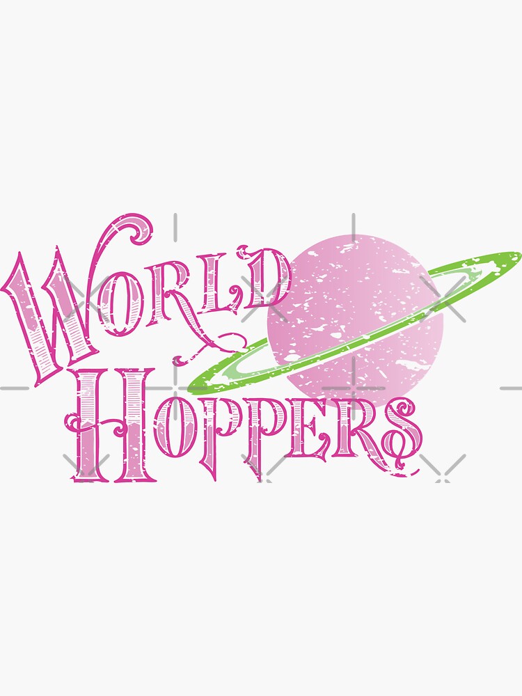 Thumbnail 3 of 3, Sticker, World Hoppers designed and sold by CrownAndThistle.