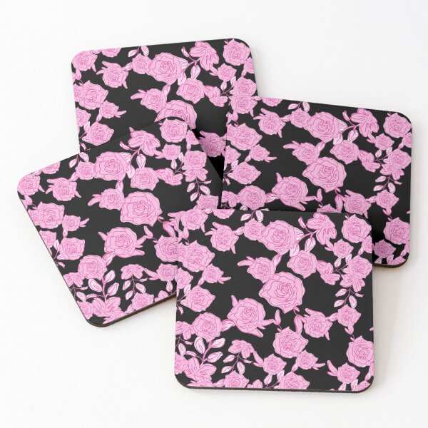 Item preview, Pink roses (dark background) designed and sold by AnahisRose.