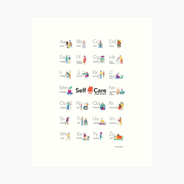 Item preview, Self-Care Alphabet designed and sold by Kit Price.