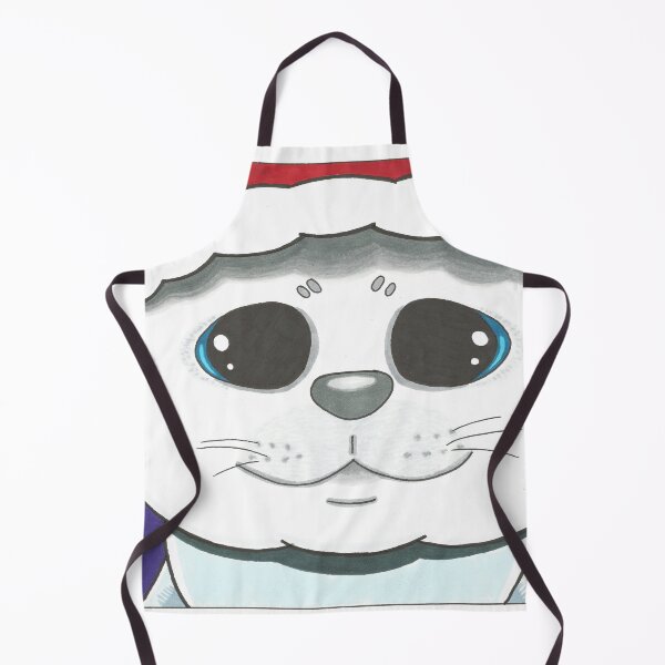 Item preview, Cute Kawaii Christmas Seal with a Santa hat designed and sold by Artz-by-Karlene.