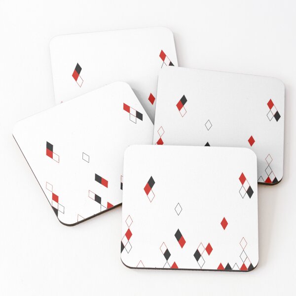 Item preview, Black Red and White Diamond Drizzle designed and sold by pandollmonium.