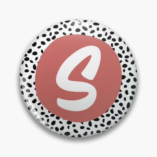 Item preview, Dalmatian Spot Pink S Monogram, Initial, Letter, Name designed and sold by CocoandDaisy.