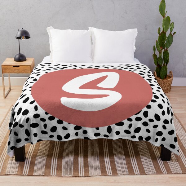 Item preview, Dalmatian Spot Pink S Monogram, Initial, Letter, Name designed and sold by CocoandDaisy.