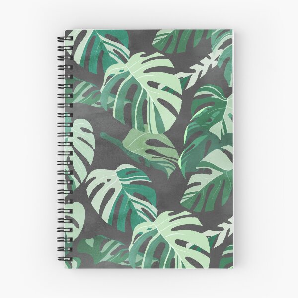 Item preview, Monstera albo leaves pattern designed and sold by Iker Paz Studio.
