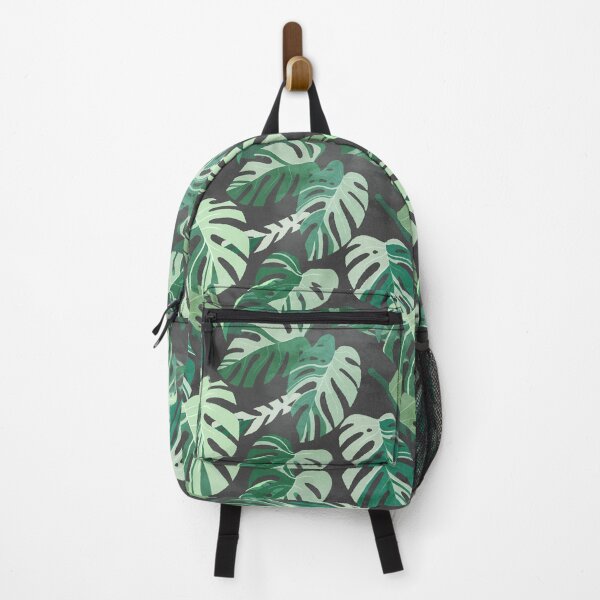Item preview, Monstera albo leaves pattern designed and sold by Iker Paz Studio.