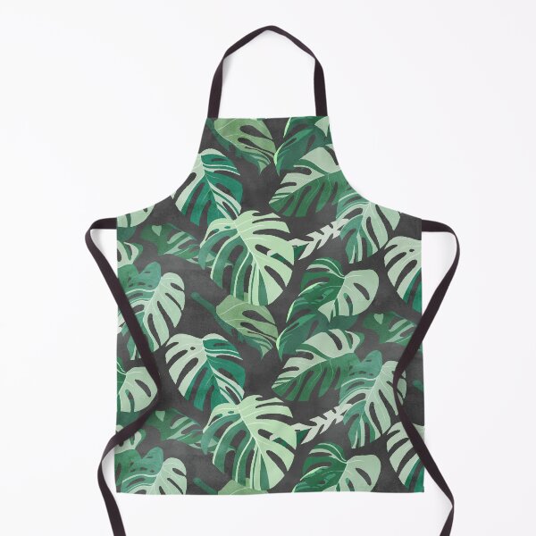 Item preview, Monstera albo leaves pattern designed and sold by Iker Paz Studio.