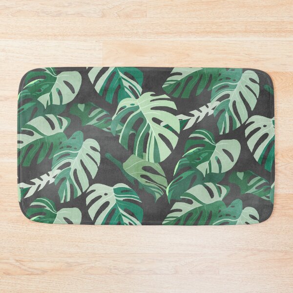 Item preview, Monstera albo leaves pattern designed and sold by Iker Paz Studio.