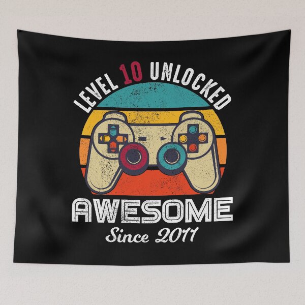 Item preview, Level 10 Unlocked Birthday Awesome Since 2011 designed and sold by RandomStuffShop.