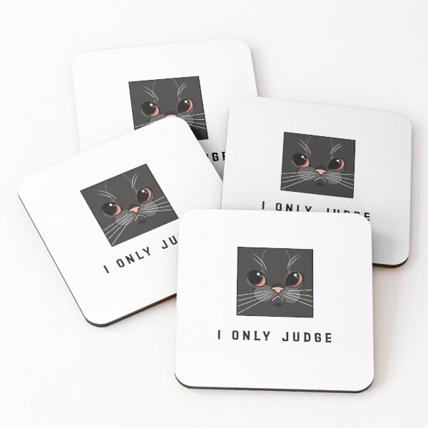 Item preview, I only judge- funny cat- graphic design  designed and sold by josephsteez.