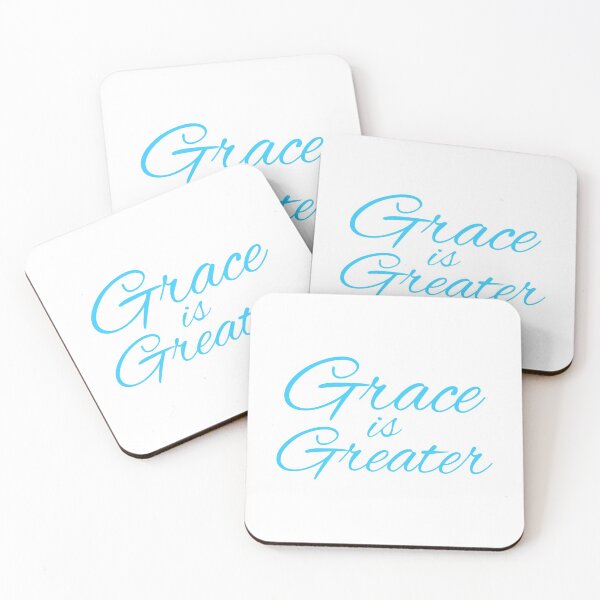 Item preview, Grace is Greater - Light Blue designed and sold by universewitness.
