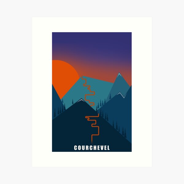 Item preview, Courchevel Skiing designed and sold by Alastair McNeill.