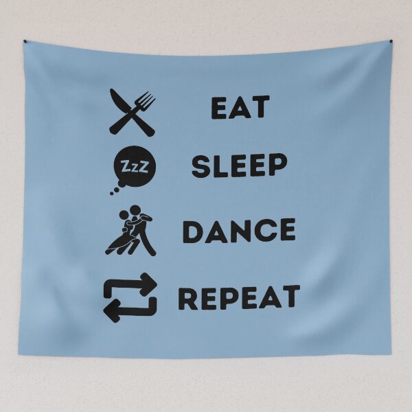 Item preview, Eat Sleep Dance Repeat designed and sold by vibrantyy.