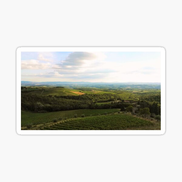 Item preview, Vineyards in Chianti, seen from Castello di Brolio designed and sold by wineandwords.