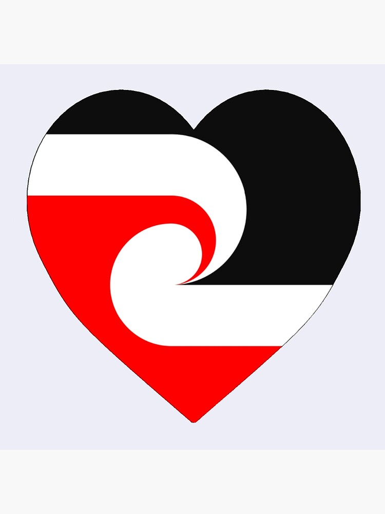 Maori Heart Art Board Print For Sale By Aroha Designs Redbubble