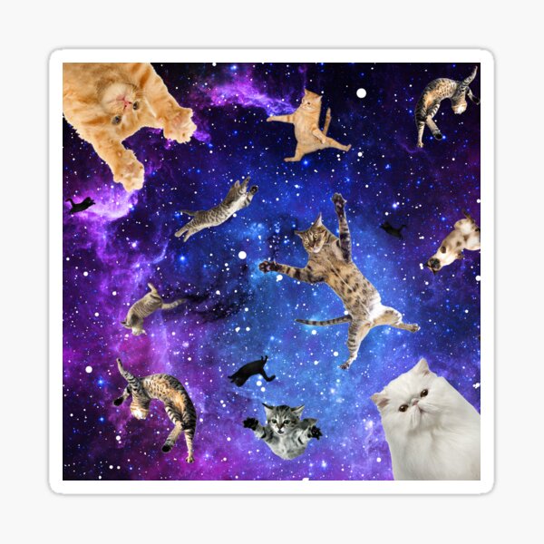 Aperçu de l'œuvre Chats spatiaux créée et vendue par WonderFlux.