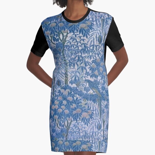 Floral Haze Graphic T-Shirt Dress
