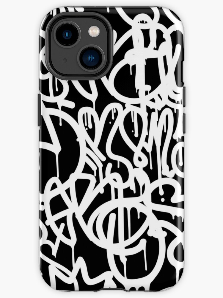 The Letter White V And Red Green Yellow Graffiti Phone Case For Iphone 14 Pro  Max/ 14 Pro/14 Plus/14,13 Pro Max/13 Pro/13 Mini/13, 12 Pro Max/12 Pro/12/12  Mini, 11 Pro Max/11 Pro/11