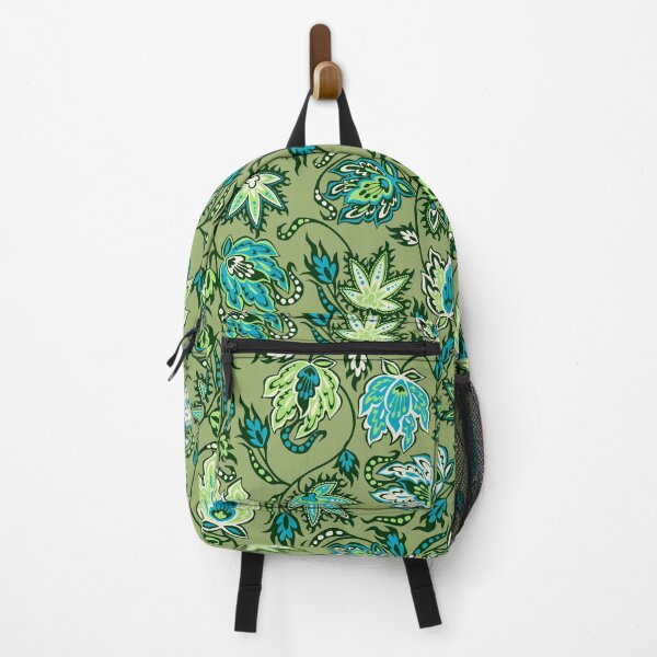 Item preview, Protea Batik Hawaiian Tropical Floral - Moss, Turq & Lime designed and sold by DriveIndustries.