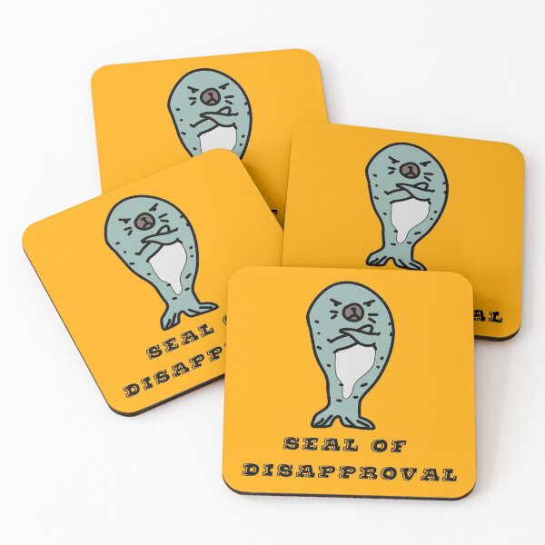 Item preview, Seal of Disapproval amazing grumpy seal funny design  designed and sold by thebaronart.