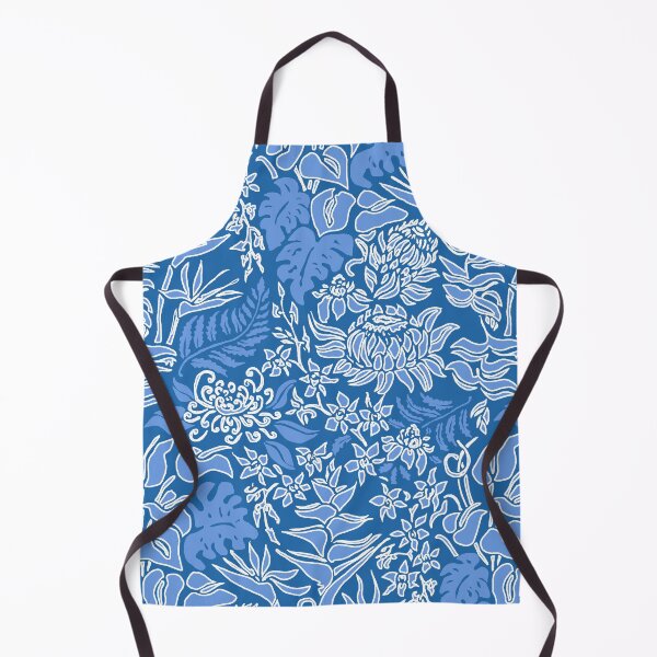 Item preview, Kauai Morning Hawaiian Protea Floral - Indigo designed and sold by DriveIndustries.