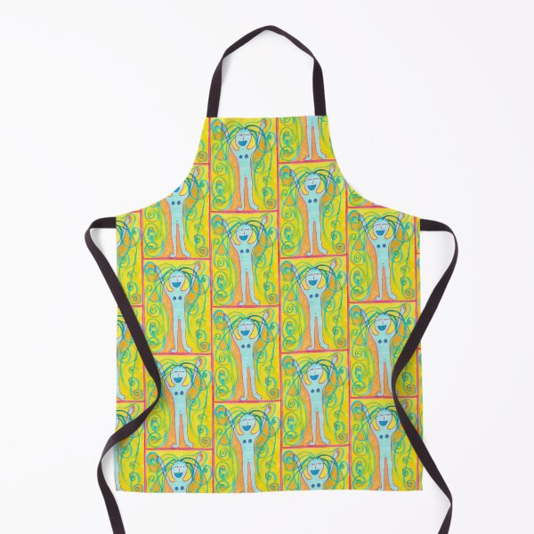 Item preview, Happy Woman in Blue designed and sold by JaySnellingArt.