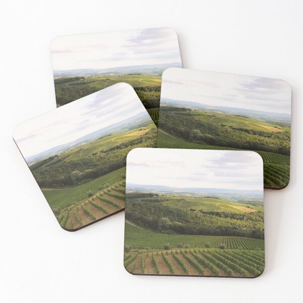 Item preview, Ricasoli Vineyards in Chianti, view from Brolio Castle designed and sold by wineandwords.