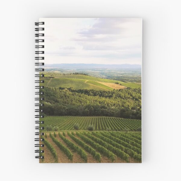 Item preview, Ricasoli Vineyards in Chianti, view from Brolio Castle designed and sold by wineandwords.