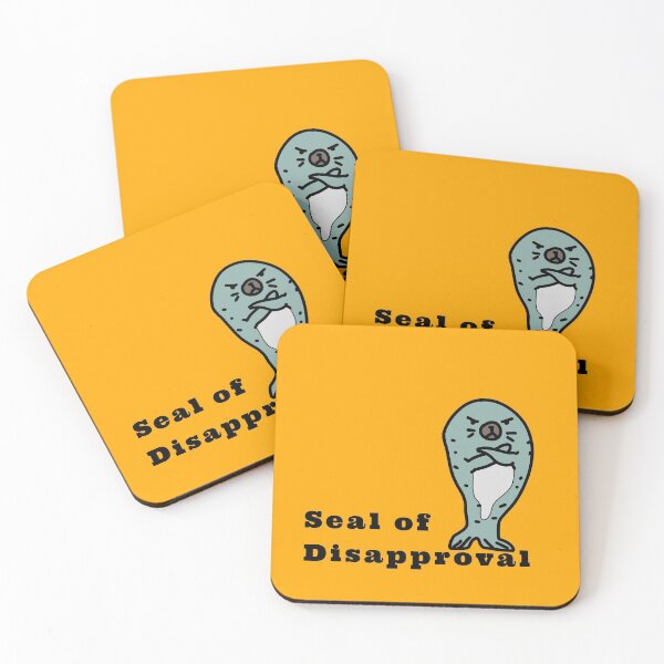 Item preview, Seal of Disapproval amazing grumpy seal funny design  designed and sold by thebaronart.