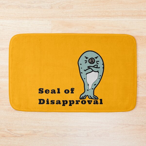 Item preview, Seal of Disapproval amazing grumpy seal funny design  designed and sold by thebaronart.