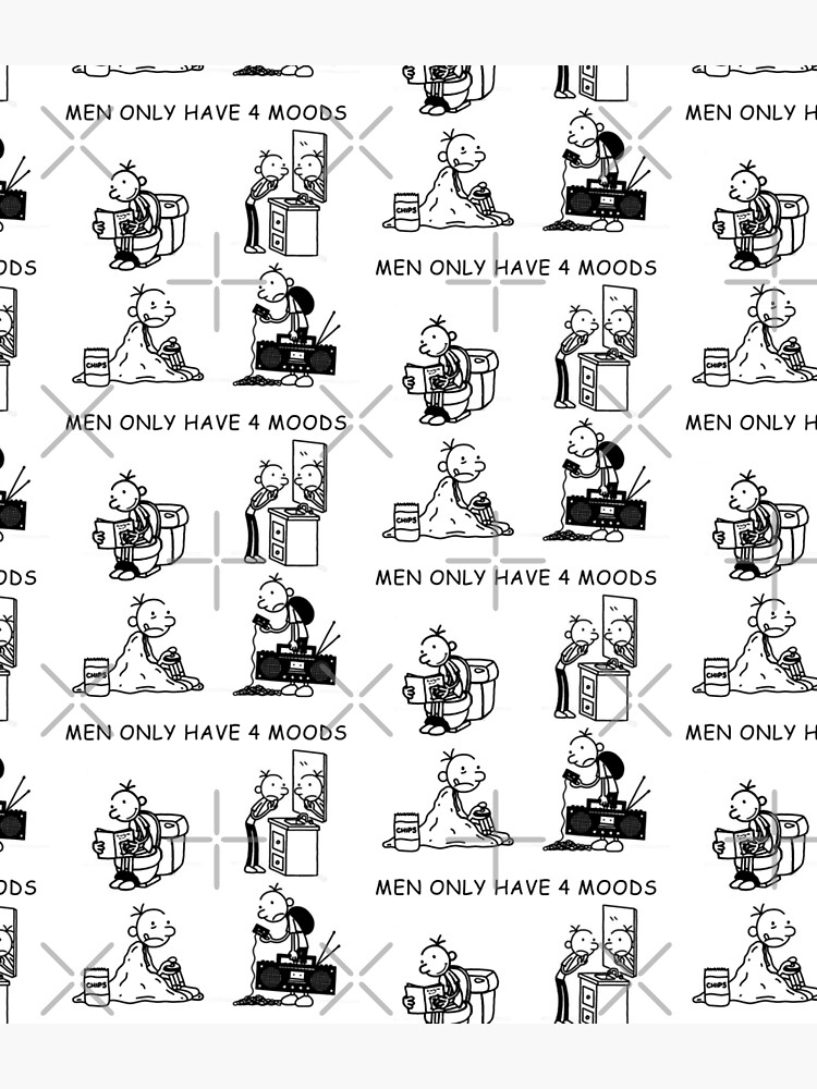 Wimpy Kid Men only have 4 moods by cheapfan