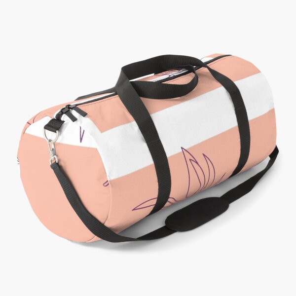 Aperçu de l'œuvre Carrés abstraits rose poussiéreux pastel avec des fleurs et des feuilles d'art au trait violet illustration de conception numérique créée et vendue par Lilith-Designs.