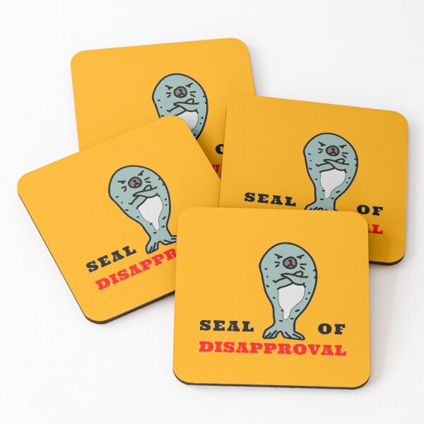Item preview, Seal of Disapproval amazing grumpy seal funny design  designed and sold by thebaronart.