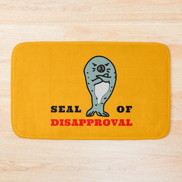 Item preview, Seal of Disapproval amazing grumpy seal funny design  designed and sold by thebaronart.