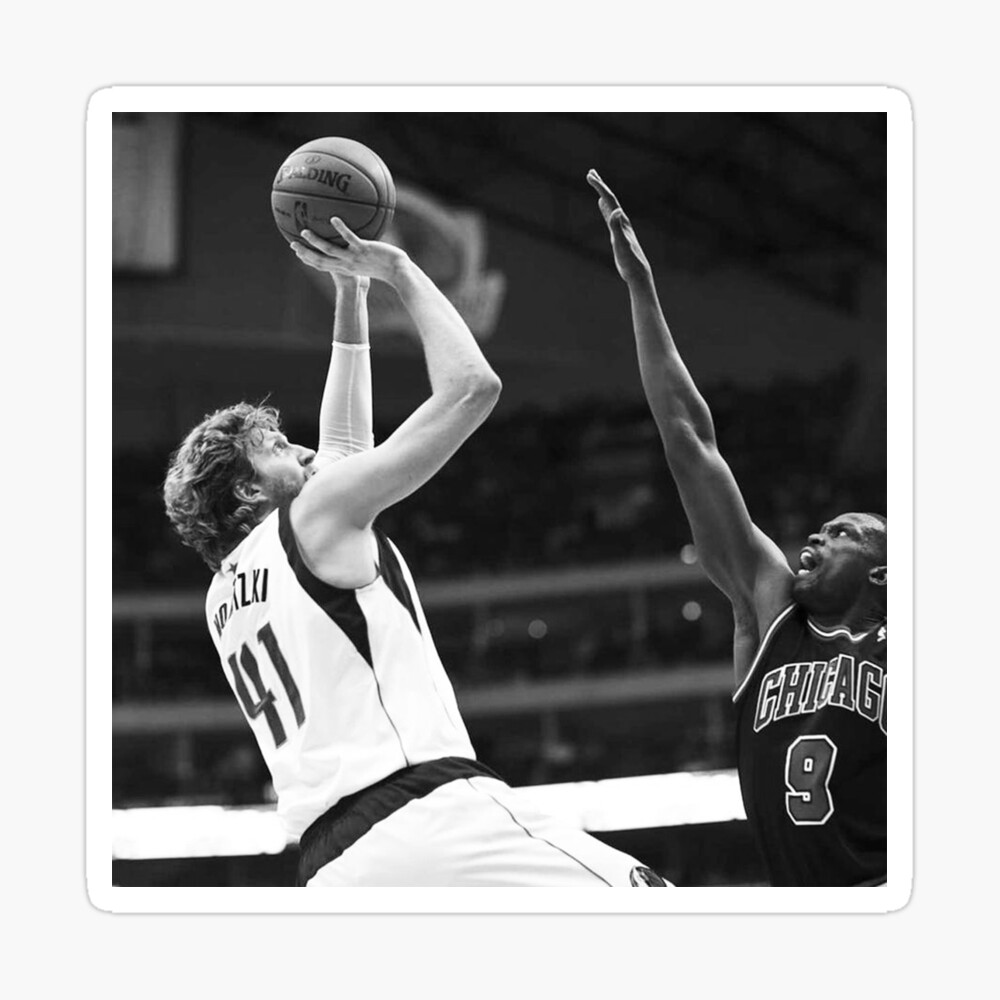 Dirk Nowitzki - Black / White Poster by AYA-Design